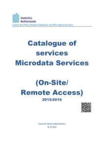 the service catalogue