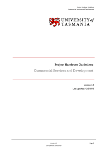 Project Handover Guidelines