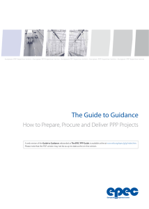 The Guide to Guidance - How to Prepare, Procure and Deliver PPP