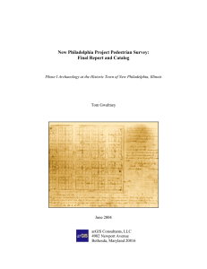 New Philadelphia Project Pedestrian Survey