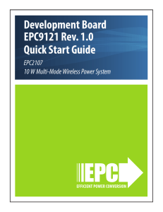 Development Board EPC9121 Rev. 1.0 Quick Start Guide