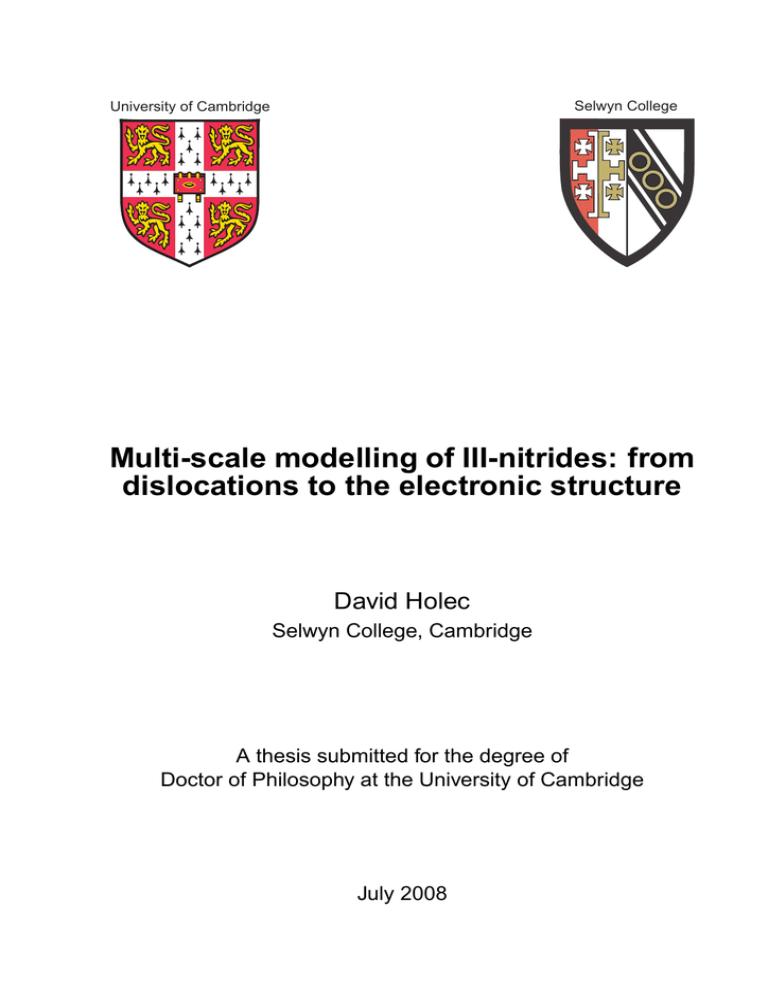 final thesis submission cambridge