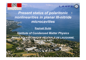Present status of polaritonic nonlinearities in planar III-nitride
