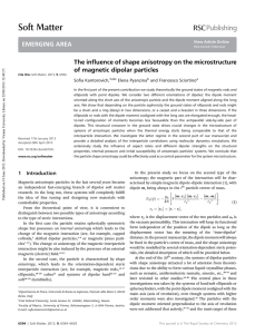 The influence of shape anisotropy on the