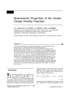 Monotonicity Properties of the Atomic