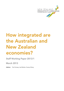 How integrated are the Australian and New Zealand economies?