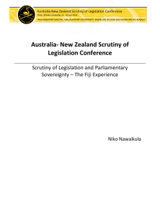 Australia- New Zealand Scrutiny of Legislation Conference
