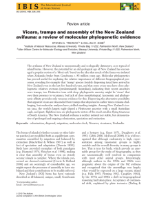 Vicars, tramps and assembly of the New Zealand avifauna: a review