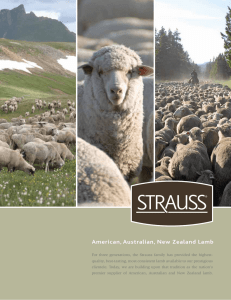 American, Australian, New Zealand Lamb