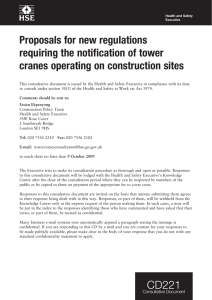 Proposals for new regulations requiring the notification