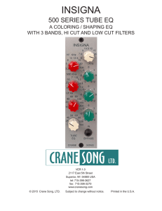 manual - Crane Song