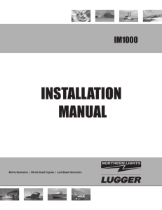 installation manual - Northern Lights generatoren