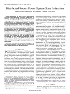 Distributed Robust Power System State Estimation