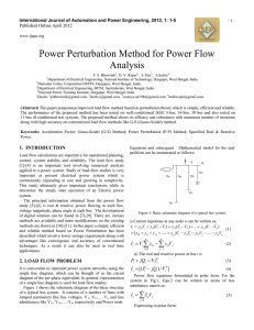 Power Perturbation Method for Power Flow Analysis