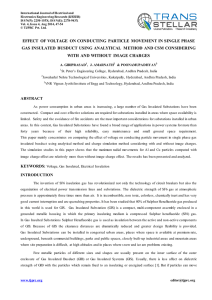 effect of voltage on conducting particle movement in single phase