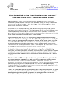 winners press release - Next Generation Luminaires