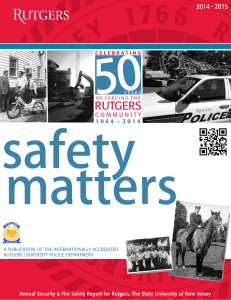 Safety Matters - RUPD