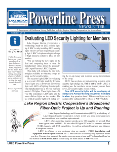 Evaluating LED Security Lighting for Members