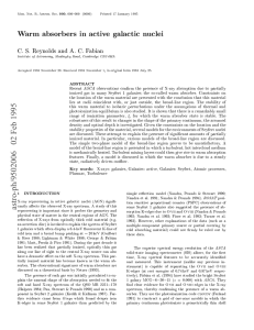 Warm absorbers in active galactic nuclei