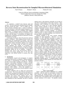 Reverse State Reconstruction for Sampled Microarchitectural