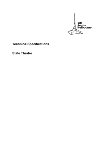 State Theatre Technical Specifications