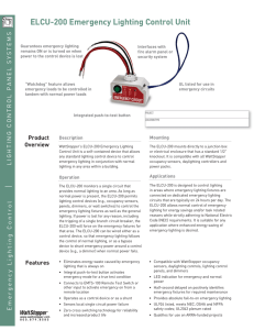 D-291 ELCU-200 Emergency Lighting Control Unit.indd