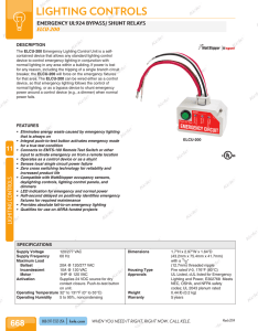 LIGHTING CONTROLS