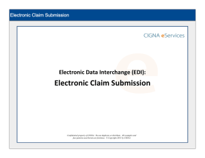 Electronic Claim Submission
