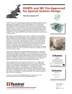 OSHPD and IBC for Special Seismic Design