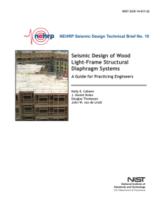 Seismic Design of Wood Light-Frame Structural Diaphragm Systems