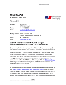 news release - MTU Onsite Energy