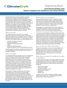 IBC Seismic Compliance