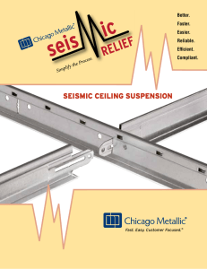 seismic ceiling suspension