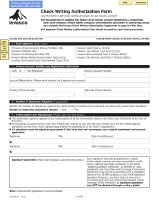 Check Writing Authorization Form