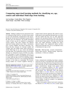 Comparing supervised learning methods for classifying sex, age