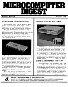 Motorola 6800 microprocessor family