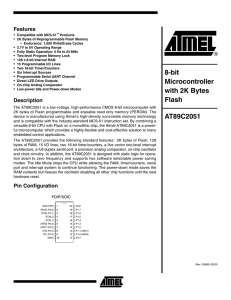 Atmel AT89C2051 Data Sheet