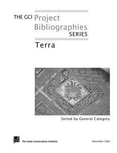 GCI Project Terra Bibliography: Sorted by General