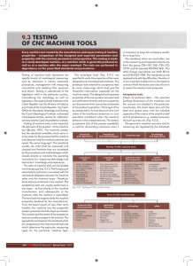 9.3 testing of cnc machine tools