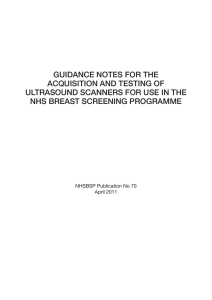 Guidance Notes for the Acquisition and Testing of Ultrasound