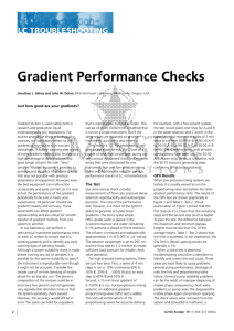 Gradient Performance Checks