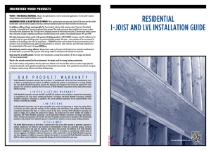 residential i-joist and lvl installation guide