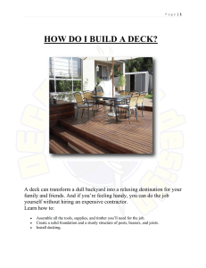 how do i build a deck?