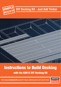 Instructions to Build Decking