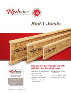 Red-I Joist Specifier`s Guide