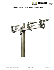 Riser Pole Overhead Switches