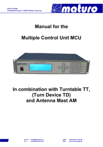 Manual MCU - Maturo GmbH
