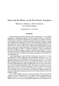Gauss and the history of the fast Fourier transform