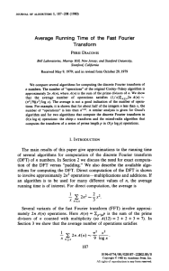 Average Running Time of the Fast Fourier Transform