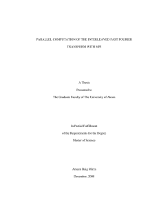 PARALLEL COMPUTATION OF THE INTERLEAVED FAST